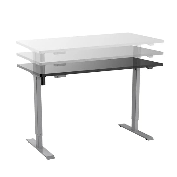 Techni Mobili Adjustable Sit to Stand Desk, Black RTA-3930SU-BK