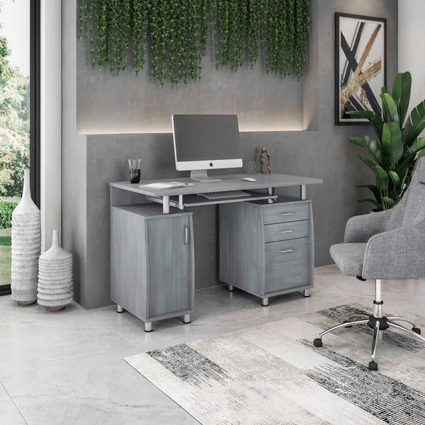 Techni Mobili Complete Workstation Computer Desk with Storage