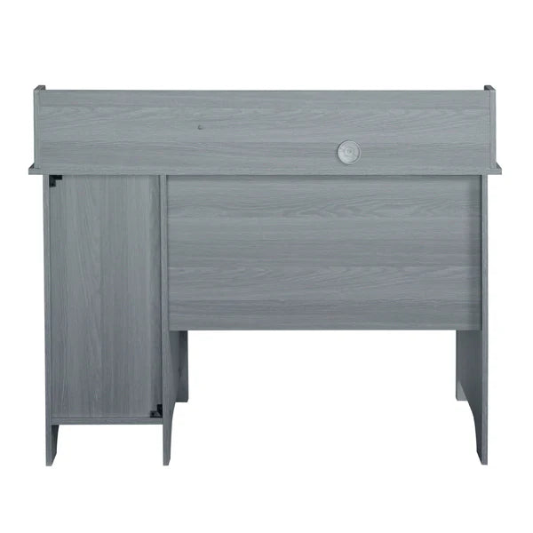 Techni Mobili Classic Office Desk with Storage, Grey RTA-8411-GRY