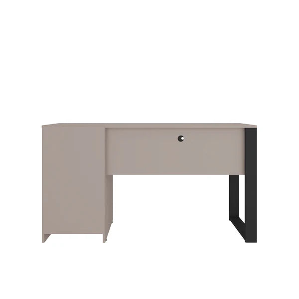 Techni Mobili Modern Style Industrial Writing Desk with Storage, Grey RTA-954D-GRY