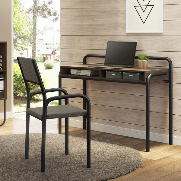 Techni Mobili Modern Classic Writing Desk, Walnut RTA-984D-WAL