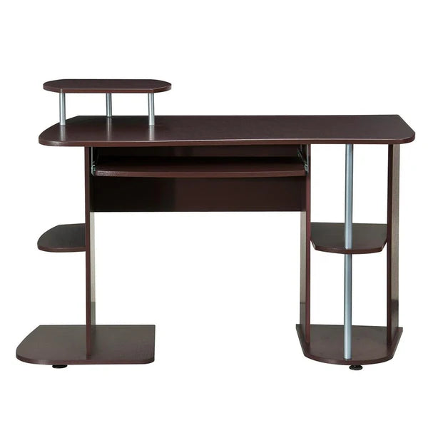 Techni Mobili Complete Computer Workstation Desk With Storage, Chocolate RTA-8104-CH36