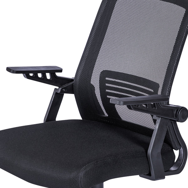 Techni Mobili Ergonomic Office Mesh Chair, Black RTA-3245C-BK