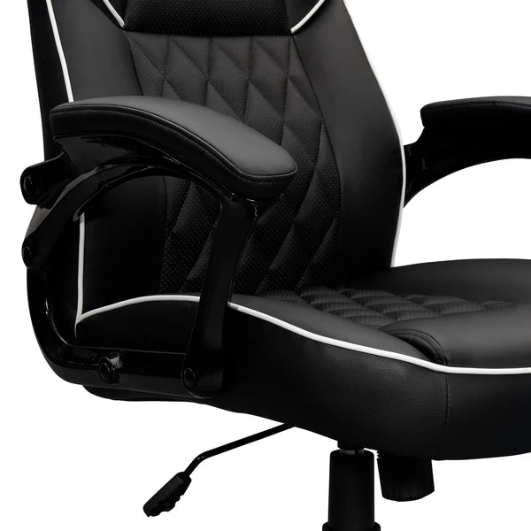 Techni Mobili High Back Executive Sport Race Office Chair, Black RTA-3528-BK