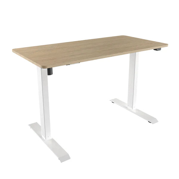 Techni Mobili Adjustable Sit to Stand Desk, Oak RTA-3940SU-OAK