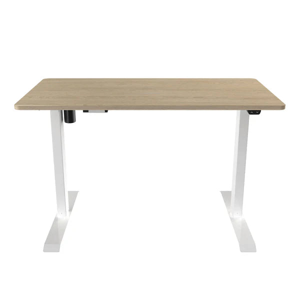 Techni Mobili Adjustable Sit to Stand Desk, Oak RTA-3940SU-OAK