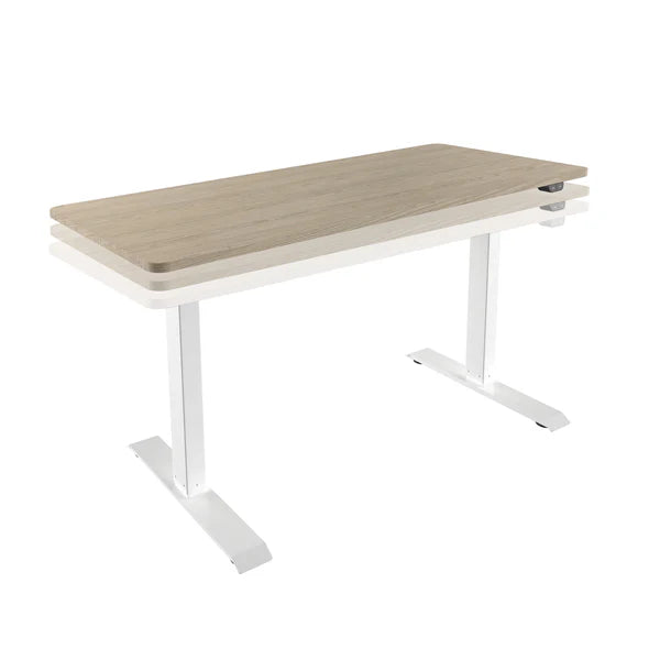 Techni Mobili Adjustable Sit to Stand Desk, Oak RTA-3940SU-OAK